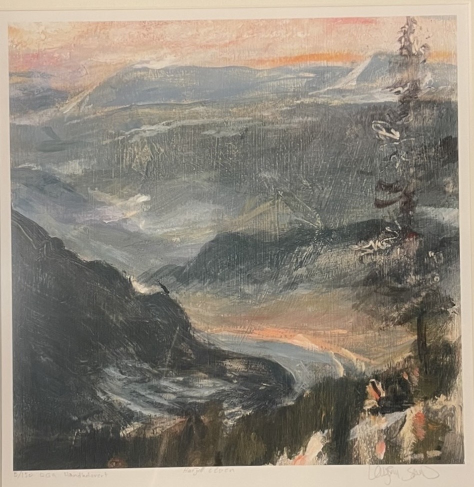 Fjeldlandslap med elv